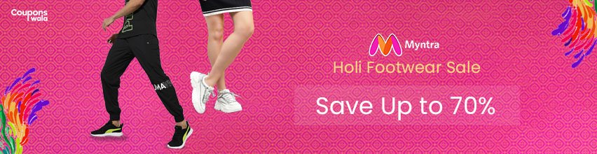 Myntra Holi Footwear Sale | Save Up to 70%