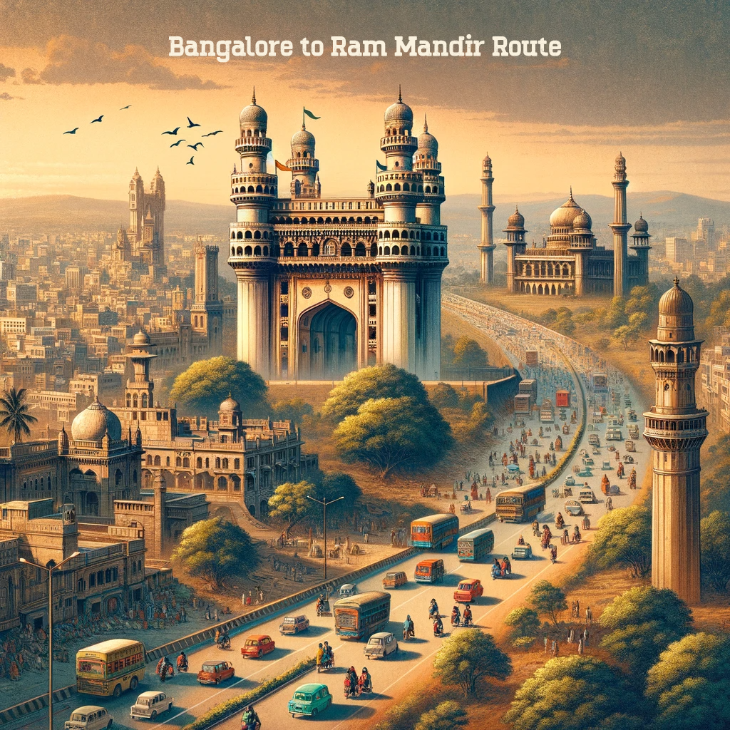 Bangalore to ram mandir route