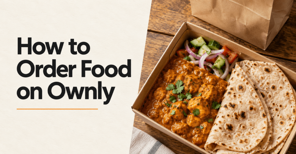 how to order food on ownly
