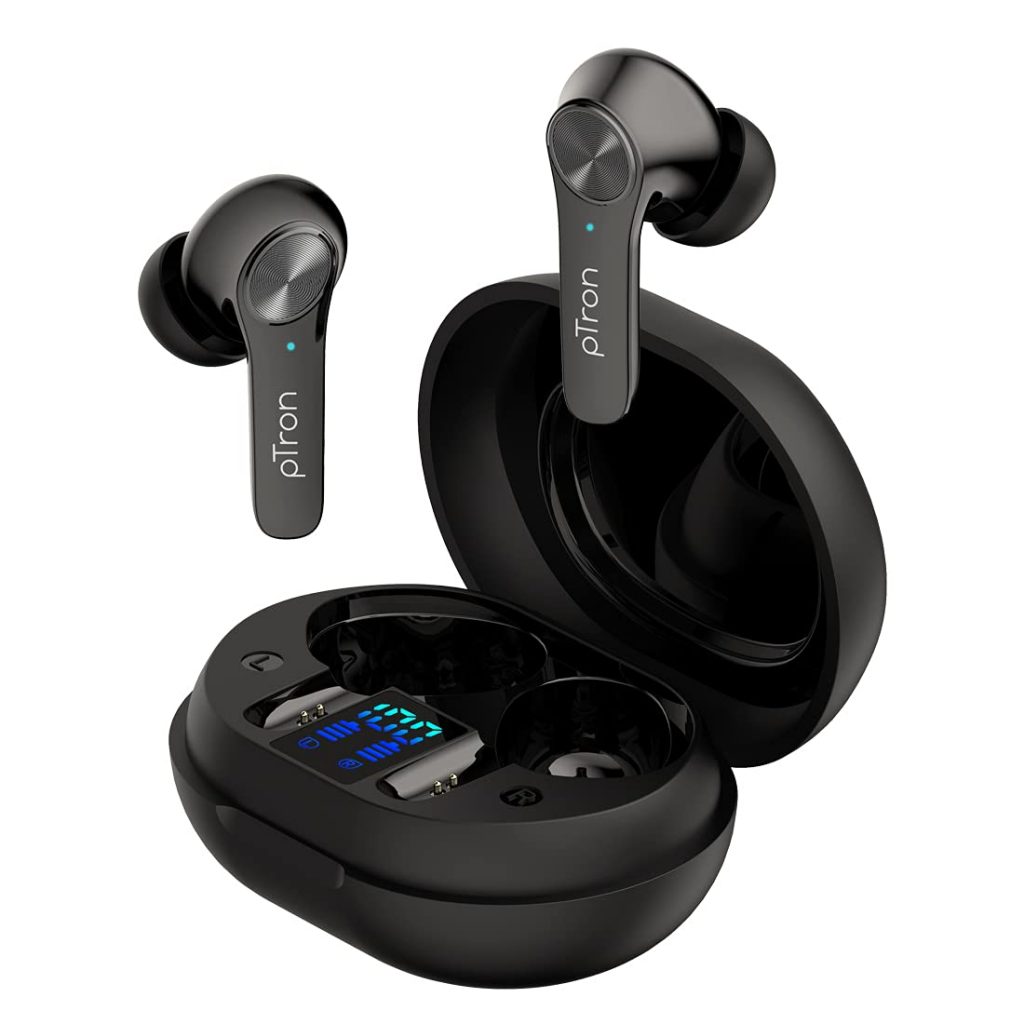 pTron Bassbuds Ultima ANC Active Noise Cancelling TWS
